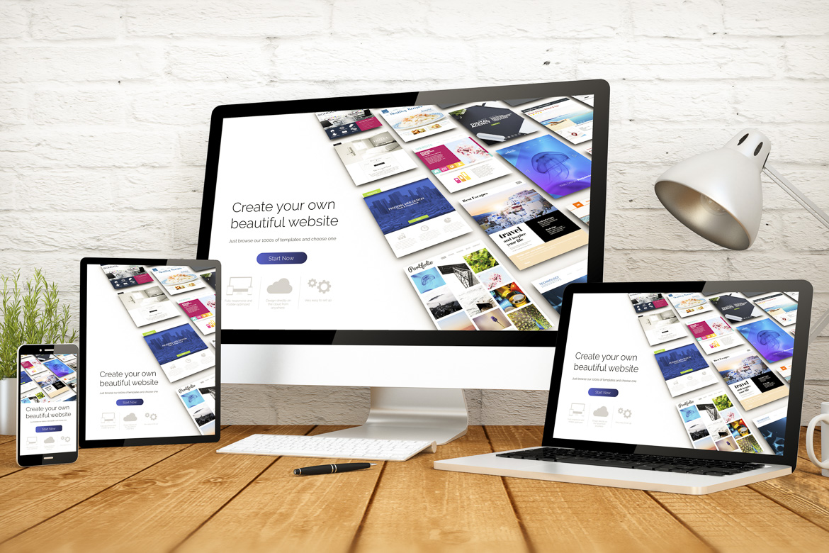 website builder responsive design screen multidevices